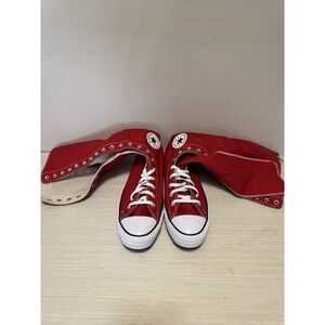 Converse Chuck Taylor All Star XX-Hi Knee High Zip Shoes Red Men' Sz 13.